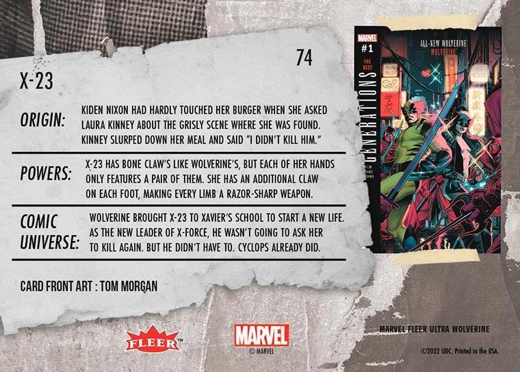 X-23 back card image