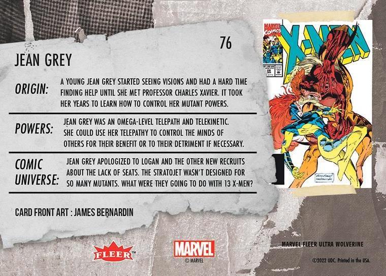 Jean Grey (X-Force) back card image
