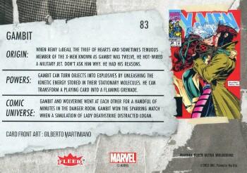 Gambit back card image