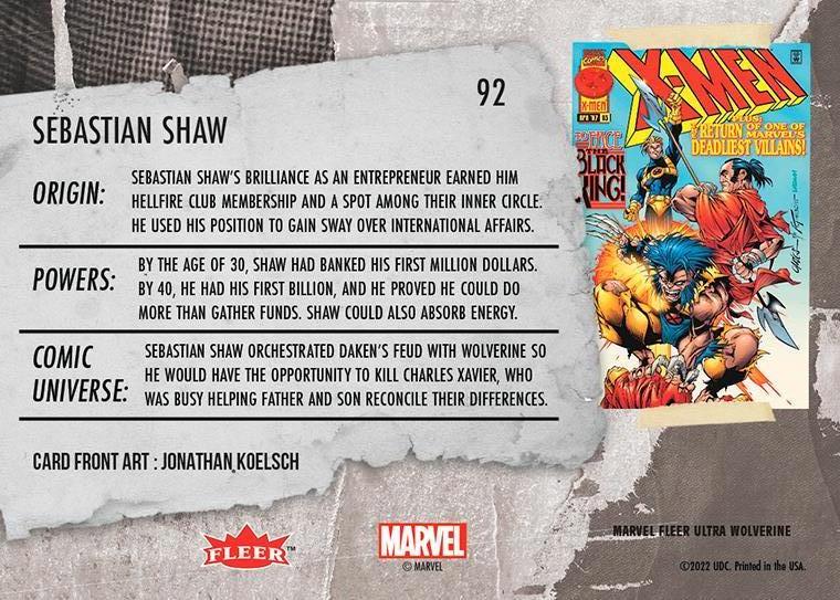 Sebastian Shaw back card image