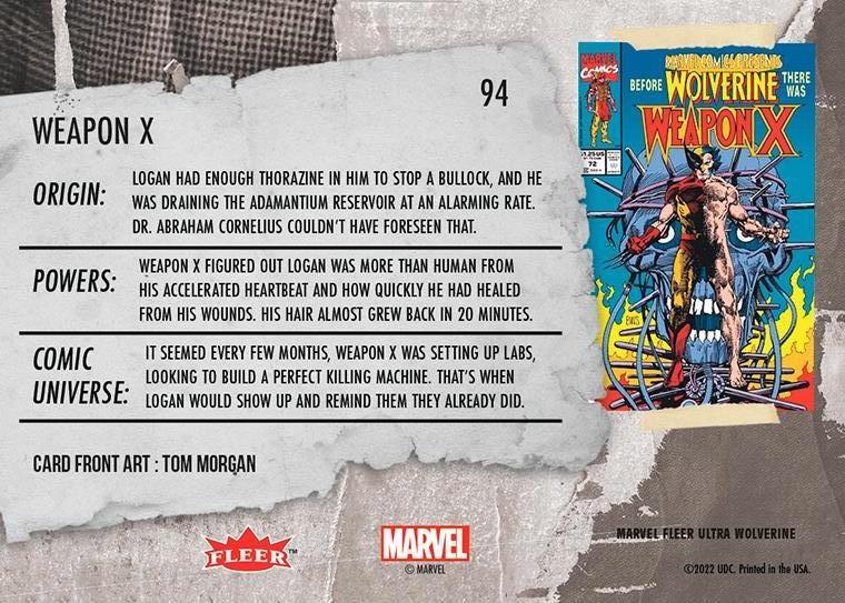 Weapon X back card image