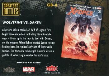 Wolverine vs. Daken back card image