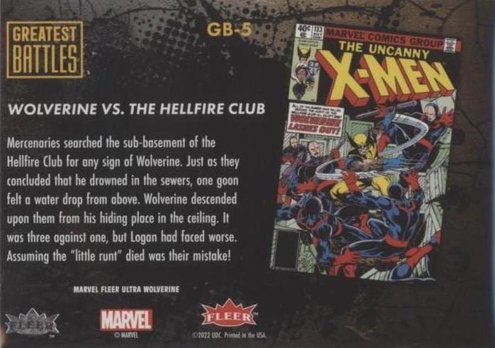 Wolverine vs. The Hellfire Club back card image