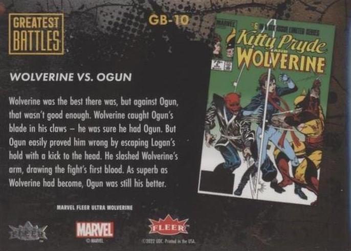 Wolverine vs. Ogun back card image
