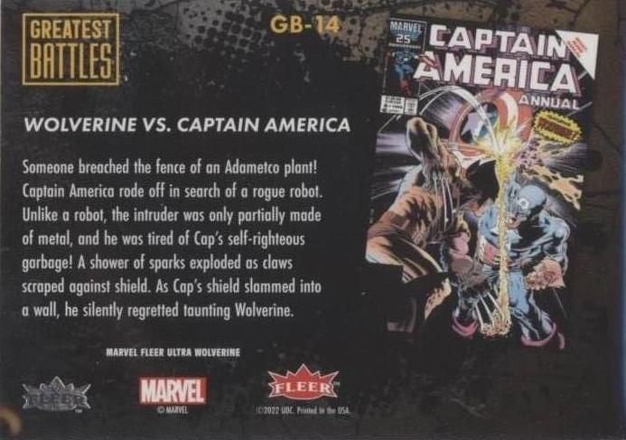 Wolverine vs. Emma Frost back card image