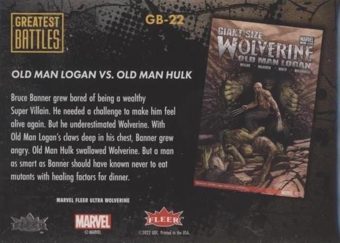 Old Man Logan vs. Old Man Hulk back card image