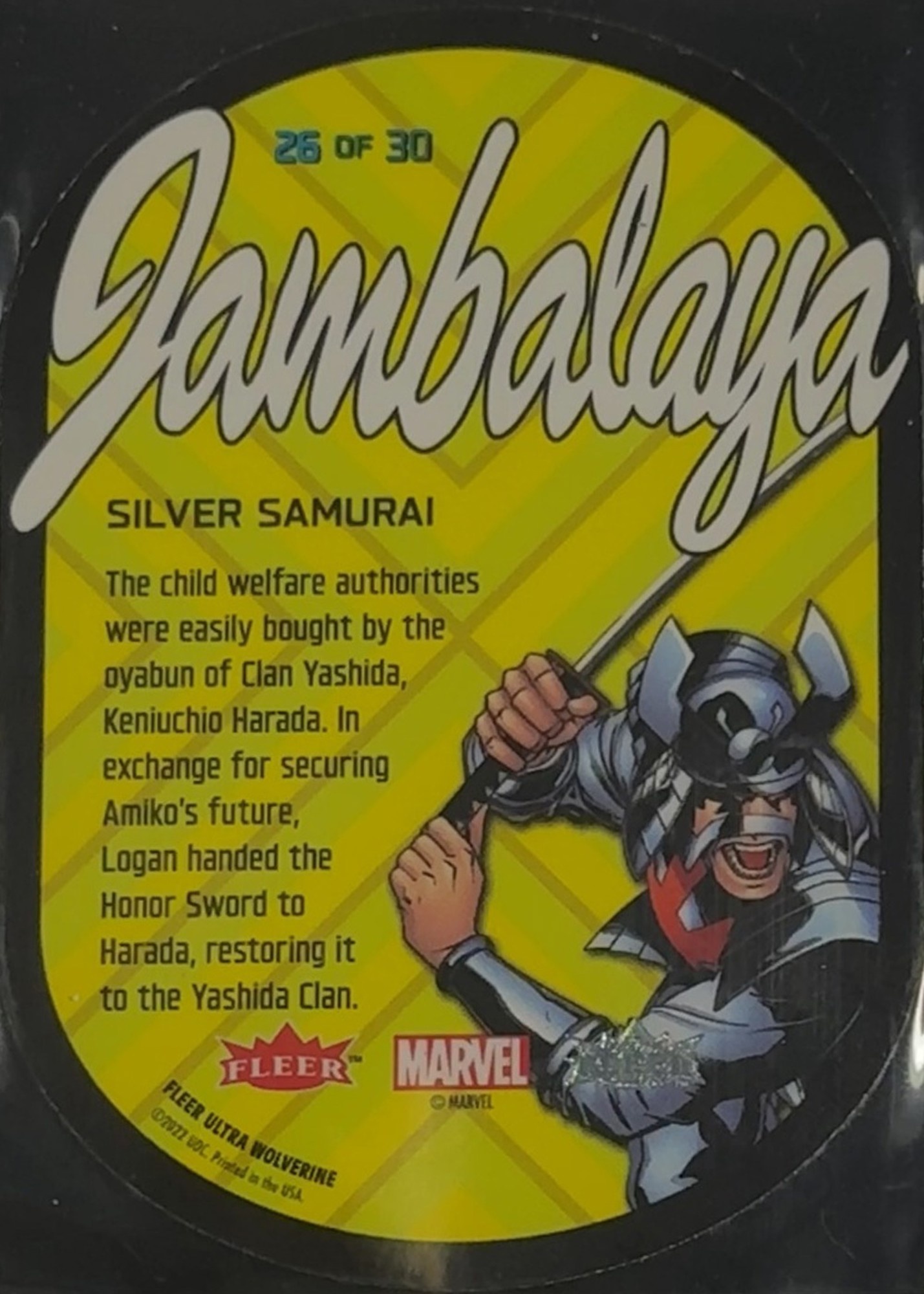 Silver Samurai back card image