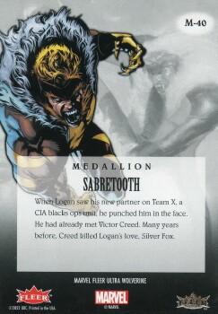 Sabretooth back card image