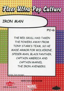 Iron Man back card image