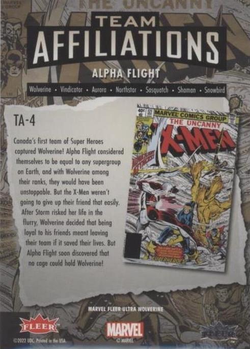 Alpha Flight back card image