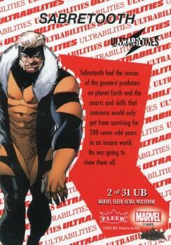 Sabretooth back card image