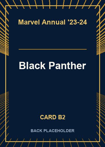 Black Panther back card image