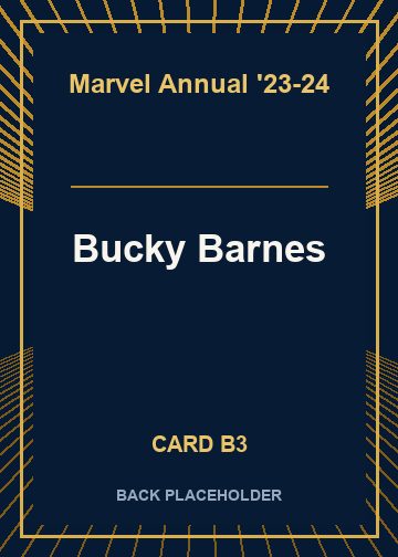 Bucky Barnes back card image