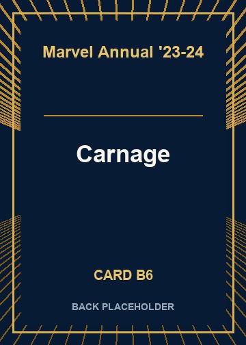 Carnage back card image