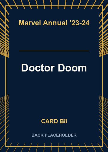Doctor Doom back card image