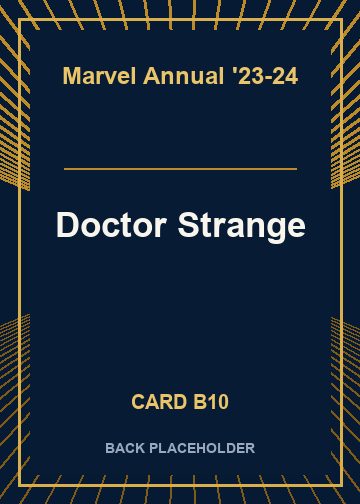 Doctor Strange back card image