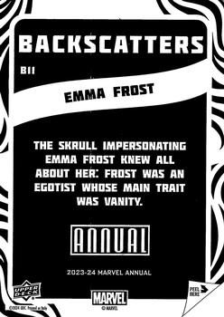 Emma Frost back card image