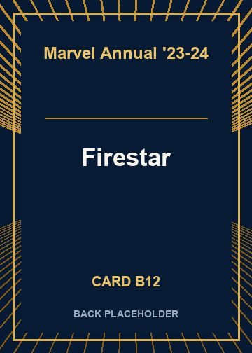 Firestar back card image
