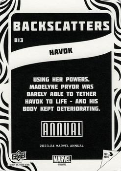 Havok back card image