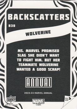 Wolverine back card image