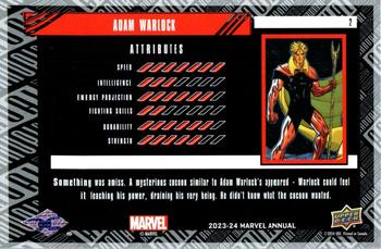 Adam Warlock back artwork