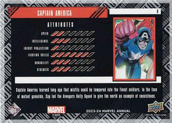 Captain America back artwork