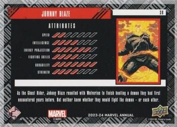 Johnny Blaze back card image