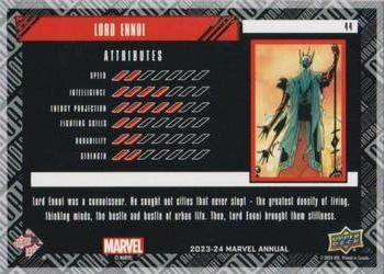 Lord Ennui back card image