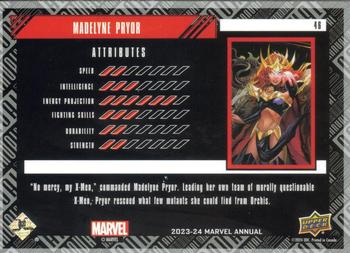 Madelyne Pryor back card image