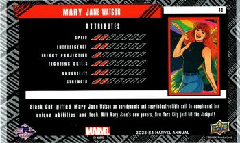 Mary Jane Watson back card image