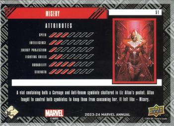 Misery back card image