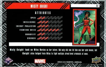 Misty Knight back card image