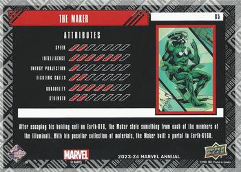 The Maker back card image