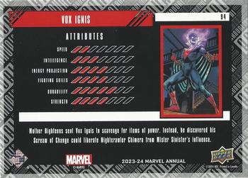 Vox Ignis back card image