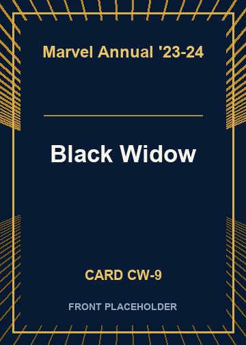 Black Widow front card image