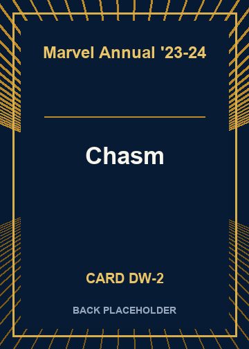 Chasm back card image