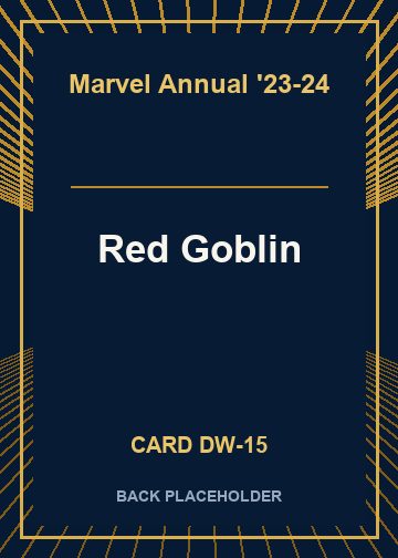 Red Goblin back card image