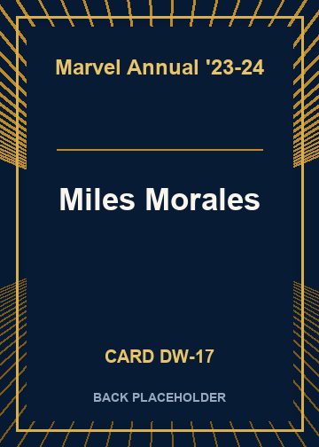 Miles Morales back card image