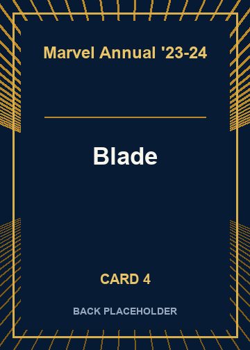Blade back card image