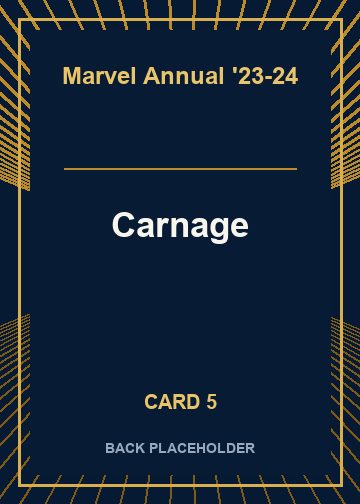 Carnage back card image