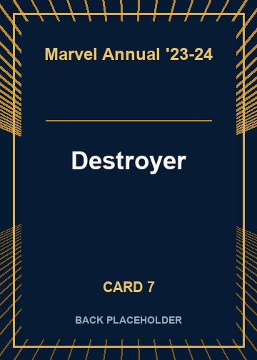 Destroyer back card image