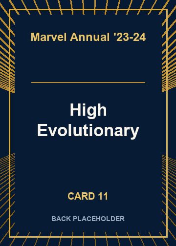 High Evolutionary back card image