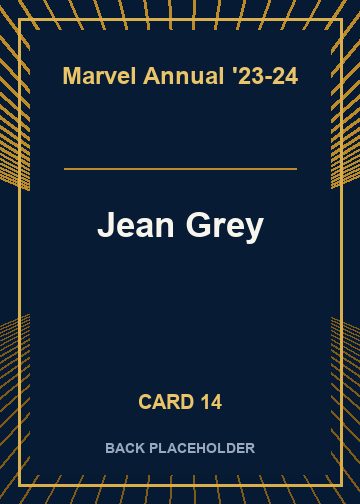 Jean Grey back card image