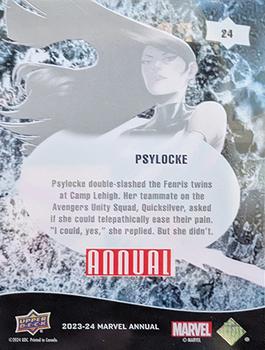 Psylocke back card image