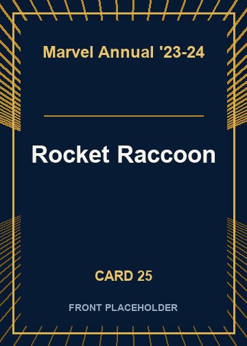 Rocket Raccoon card thumbnail