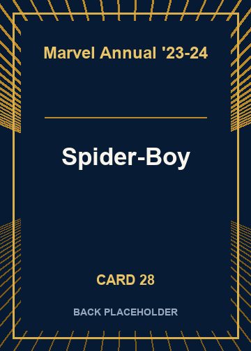 Spider-Boy back card image