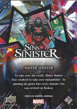 Mister Sinister back card image