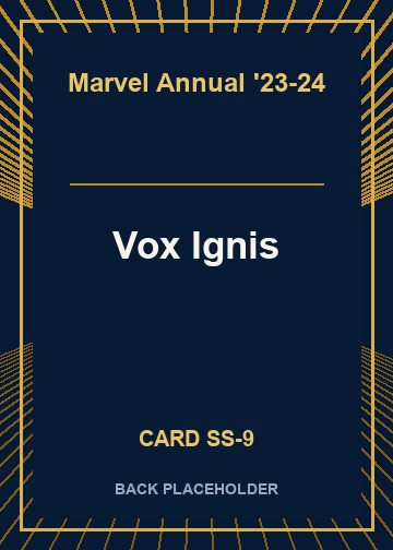 Vox Ignis back card image