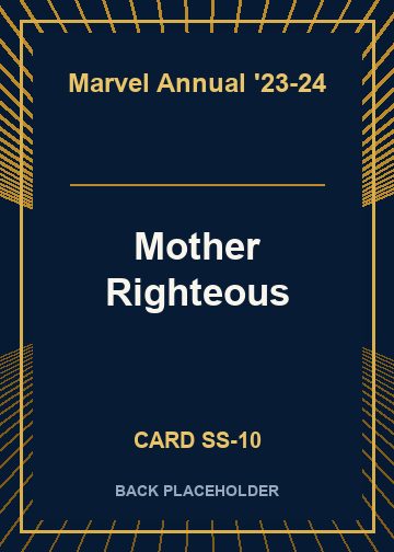 Mother Righteous back card image