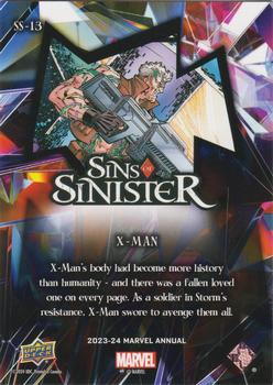 X-Man back card image